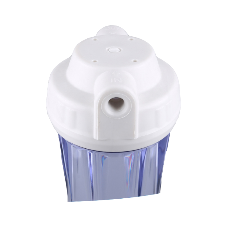 5-Inch Transparent Brass Port Water Filter Housing 6