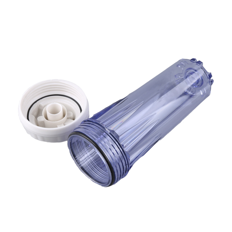 5-Inch Transparent Brass Port Water Filter Housing 7